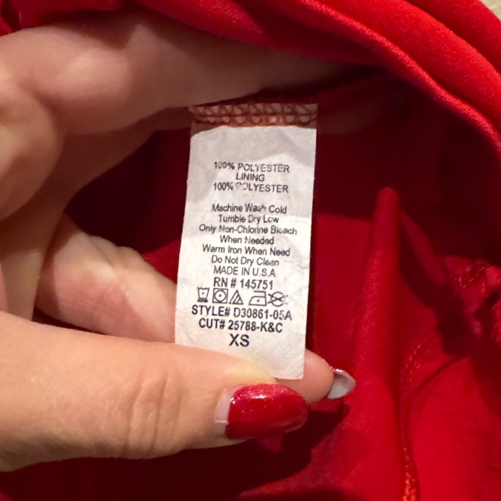 Altar'd State Red Ruffle Mini Dress - Picture 4 of 4